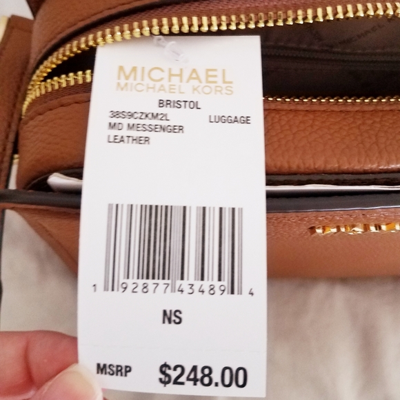 Michael Kors Brown Leather Crossbody - Picture 3 of 11